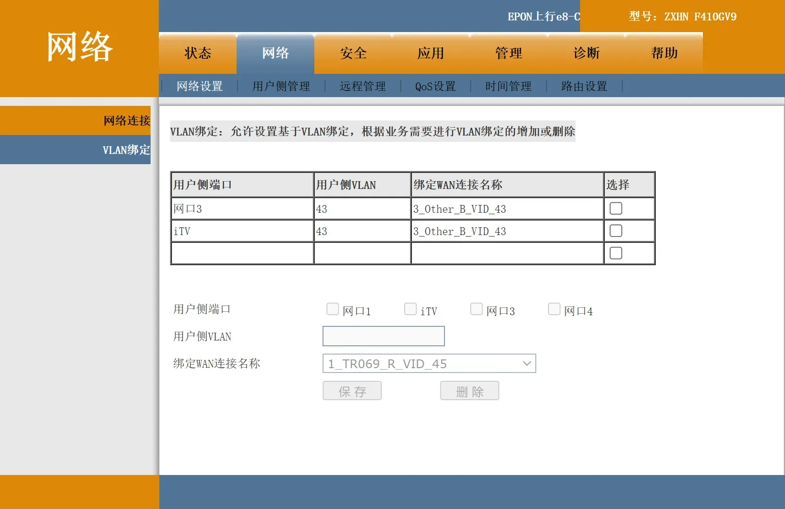 光猫 IPTV VLAN