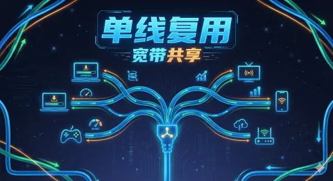 Single Line Multiplexing for Home Broadband