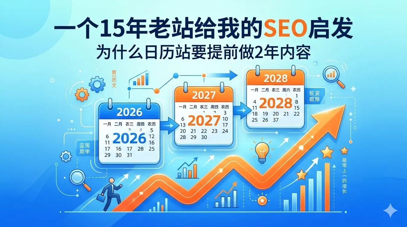 What a 15-Year-Old Site Taught Me About SEO: Why Calendar Pages Must Be Built 2 Years Early