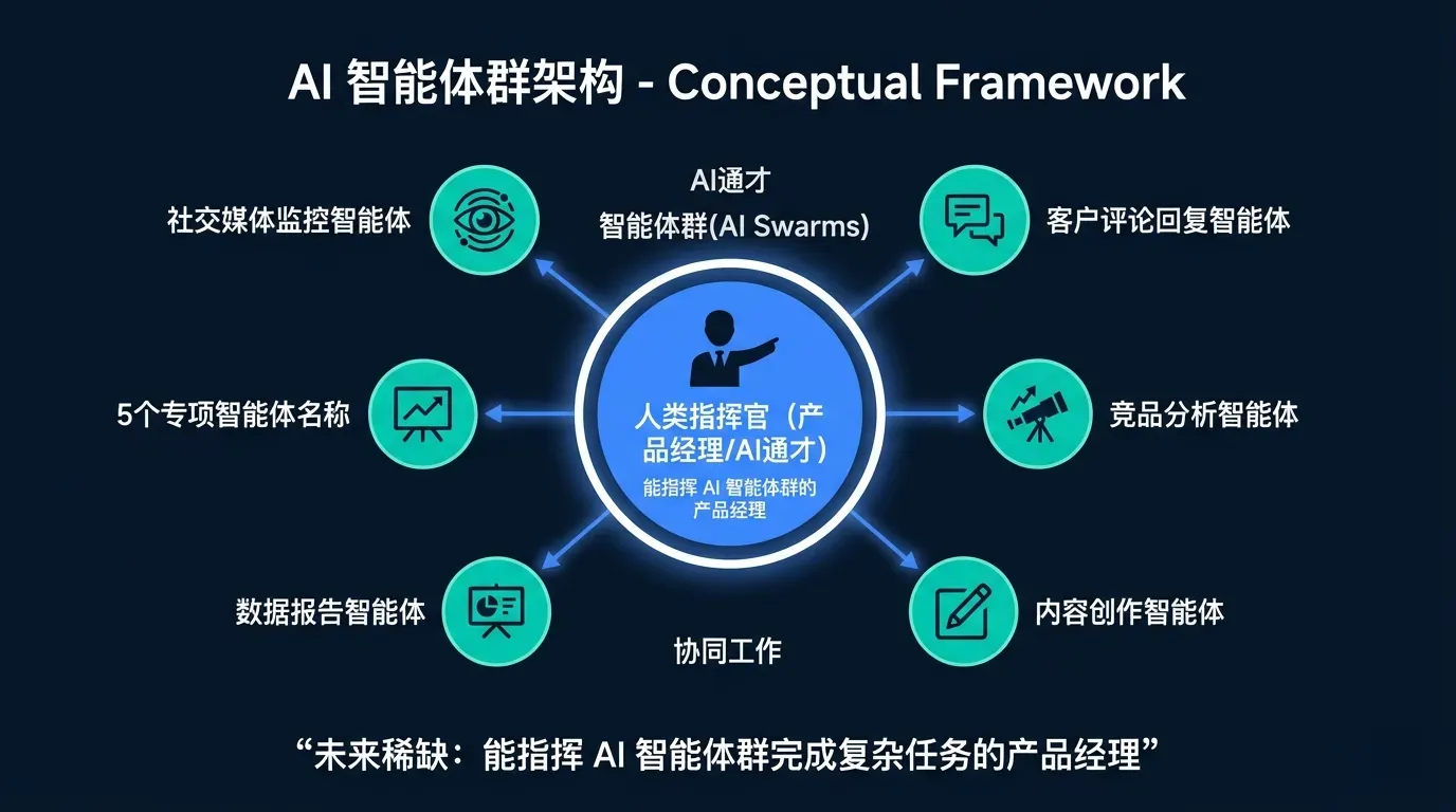AI swarm architecture: a PM coordinating specialized agents