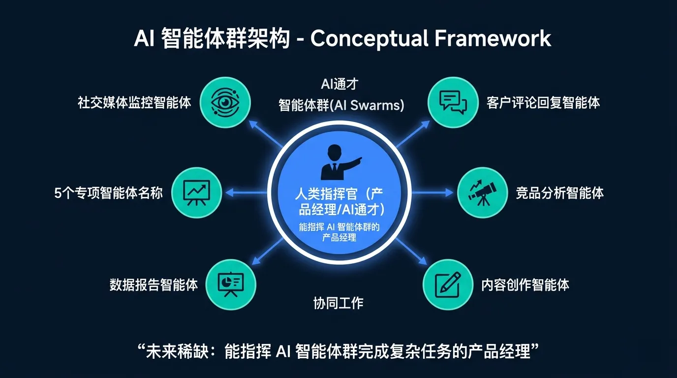 AI swarm architecture: a PM coordinating specialized agents