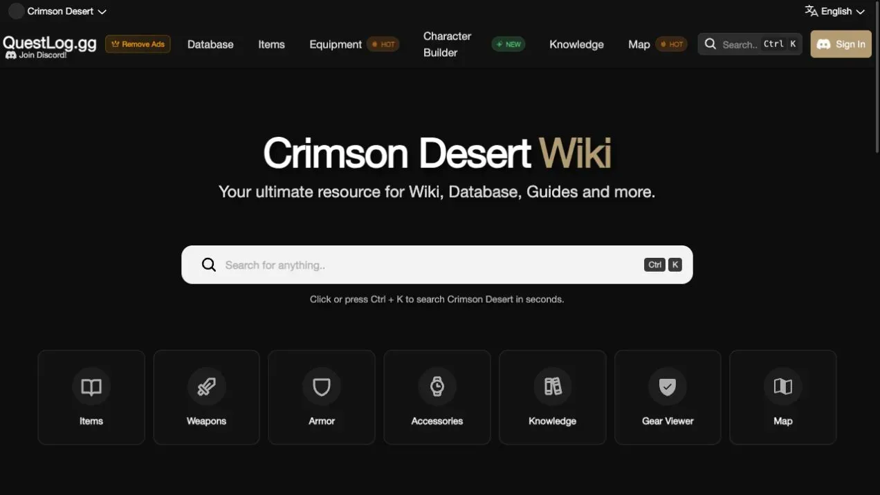 Questlog's Crimson Desert wiki